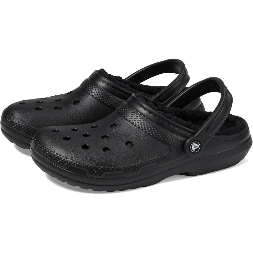 NEW Crocs Size Mens 7/Womens 9 Unisex Classic Lined Clog - Black/Black